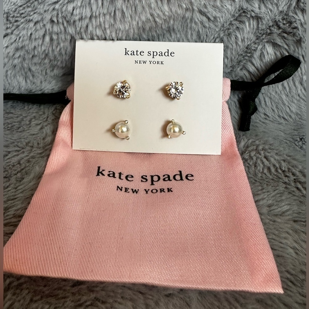 NEW Kate Spade Set of Two Stud Earrings
